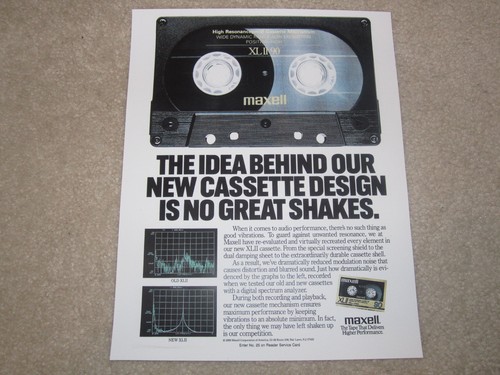Pubblicità cassette maxell - pubblicità,
