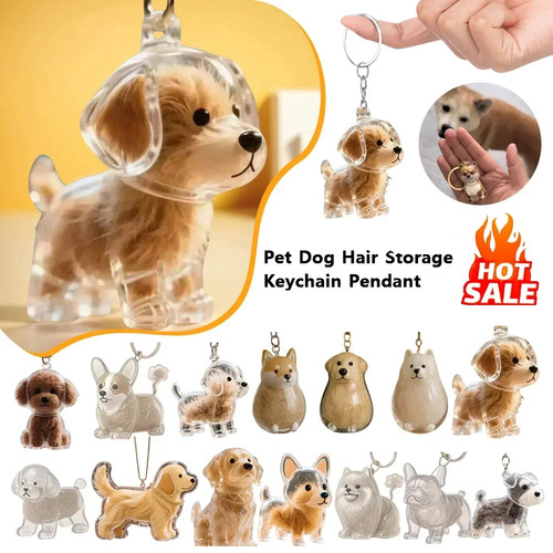 Transparent pet hair keepsake - pet,